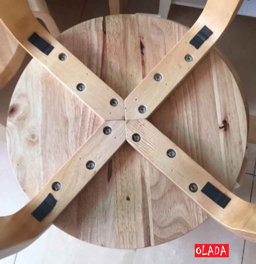 Ghế đẩu gỗ tròn