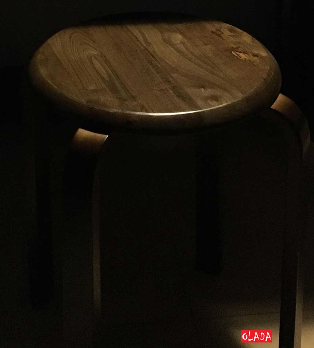 Ghế đôn tròn gỗ tự nhiên